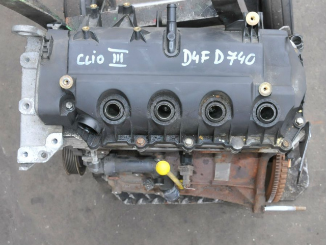 Двигатель D4F D740 1.2 16V RENAULT CLIO III MODUS