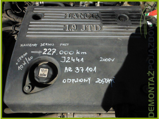 Двигатель LANCIA LYBRA AR37101 1.9 JTD FILM QQQ