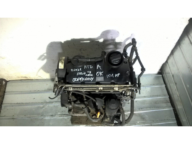 Двигатель SKODA FABIA 1.9 TDI 03г. ATD