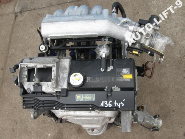 Двигатель RENAULT SCENIC 1.6 8V в сборе 136.тыс