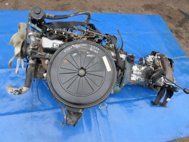 Двигатель NISSAN PATROL 3.3 TD 89r. K160 + SKRZYNIABIEG