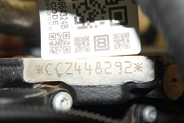 Номер двигателя и фотография площадки Audi CCZ