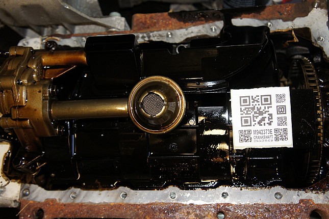 Фотография блока двигателя без поддона (коленвала) VW ATM