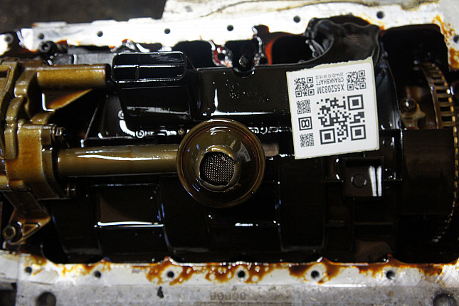 Фотография блока двигателя без поддона (коленвала) VW AEH