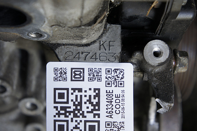 Номер двигателя и фотография площадки Mazda KF1 