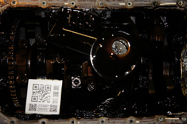 Фотография блока двигателя без поддона (коленвала) VW AGZ
