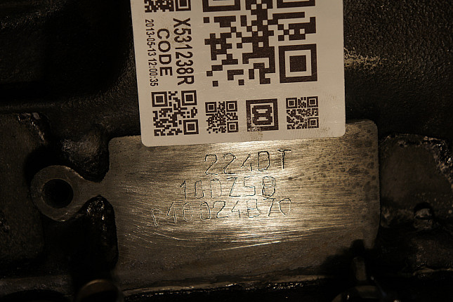 Номер двигателя и фотография площадки LAND ROVER 224dt