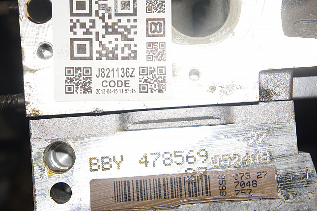 Номер двигателя и фотография площадки VW BBY
