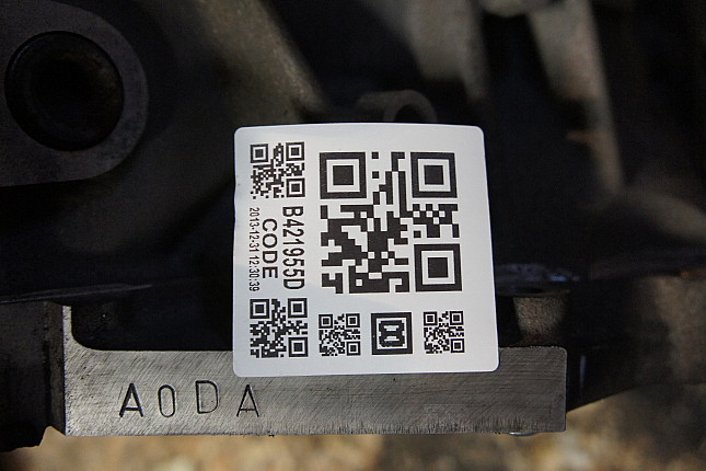 Номер двигателя и фотография площадки Ford AODA