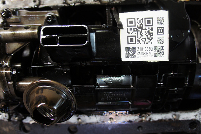 Фотография блока двигателя без поддона (коленвала) AUDI AWX