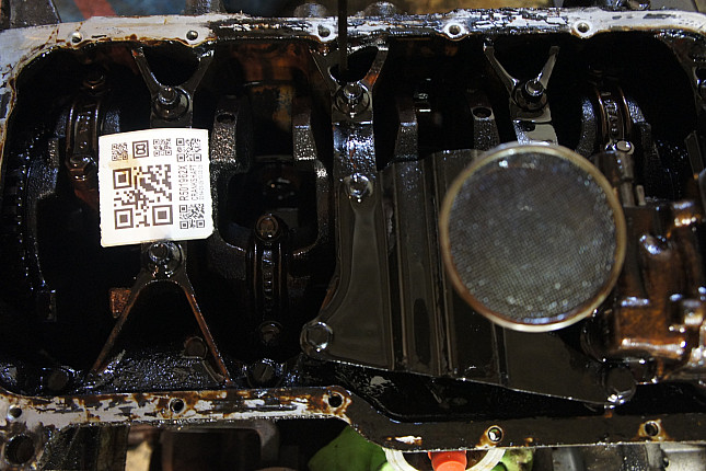 Фотография блока двигателя без поддона (коленвала) SUZUKI J18A