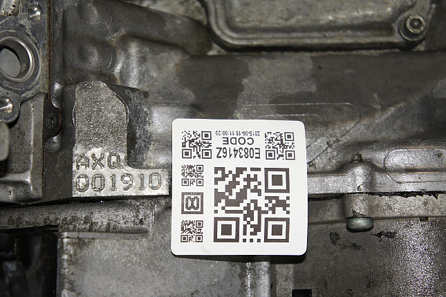 Номер двигателя и фотография площадки VW AXQ