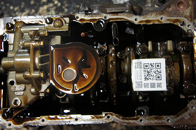 Фотография блока двигателя без поддона (коленвала) PEUGEOT NFU (TU5JP4) + АКПП