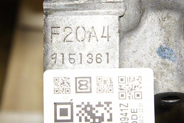 Номер двигателя и фотография площадки Honda F20A4