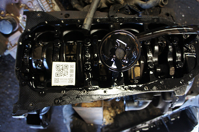 Фотография блока двигателя без поддона (коленвала) VW AAB