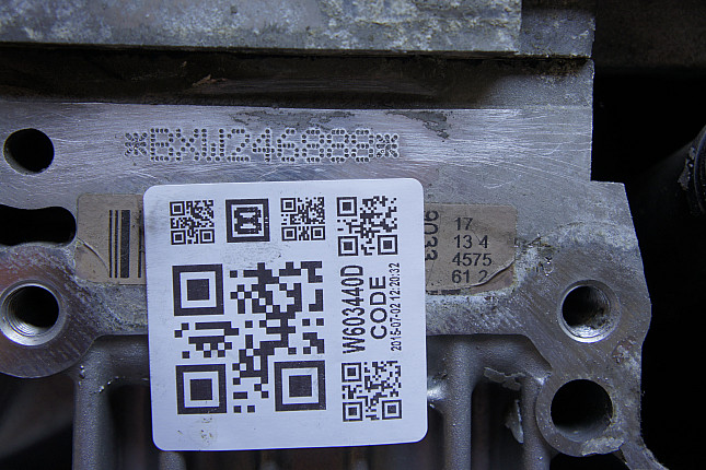 Номер двигателя и фотография площадки Skoda BXW