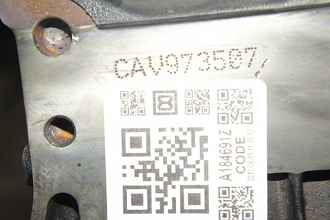 Номер двигателя и фотография площадки VW CAVC