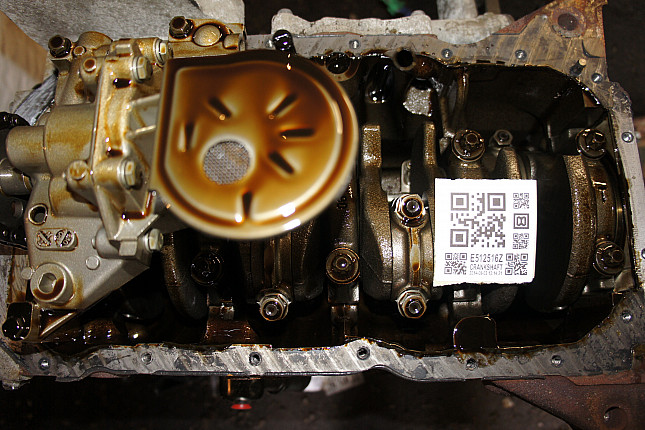 Фотография блока двигателя без поддона (коленвала) PEUGEOT NFU (TU5JP4)