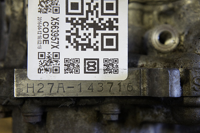Номер двигателя и фотография площадки Suzuki H25A