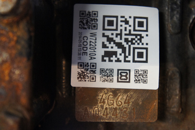 Номер двигателя и фотография площадки MITSUBISHI 4G64 