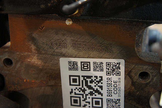 Номер двигателя и фотография площадки FORD KKDA