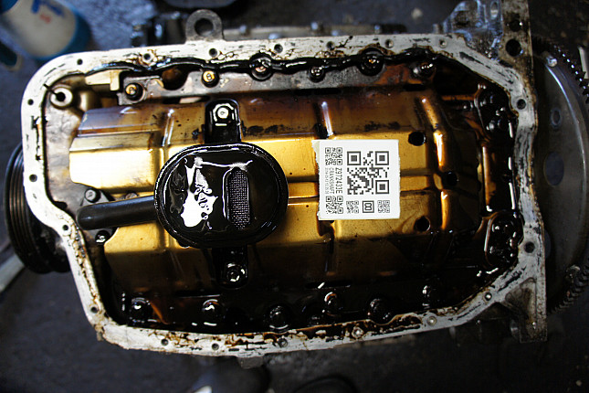 Фотография блока двигателя без поддона (коленвала) MAZDA KL 
