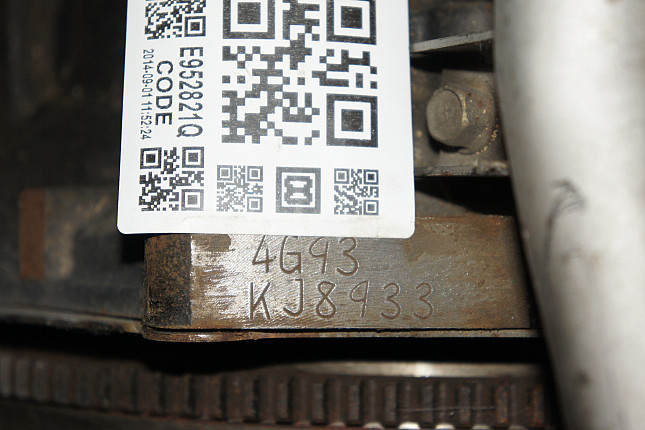 Номер двигателя и фотография площадки MITSUBISHI 4G93 