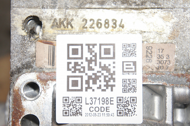 Номер двигателя и фотография площадки SEAT AKK