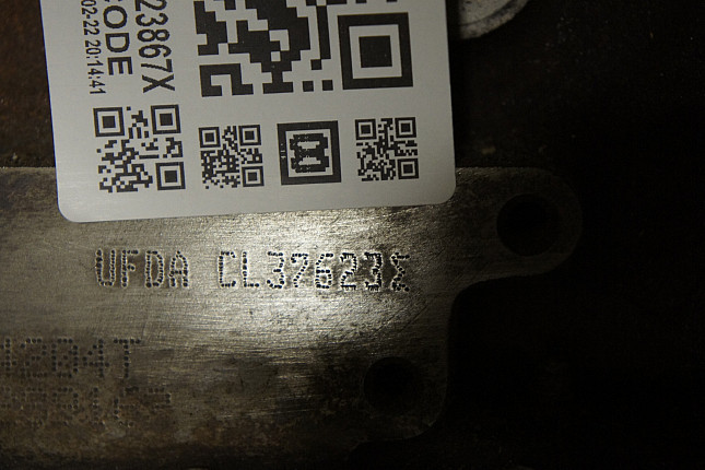 Номер двигателя и фотография площадки Ford UFDA