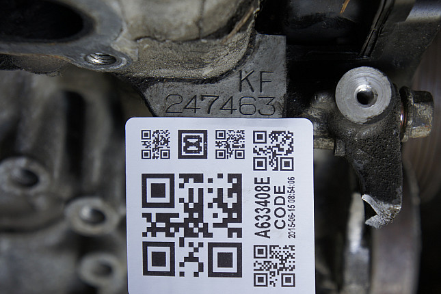 Номер двигателя и фотография площадки Mazda KF1 
