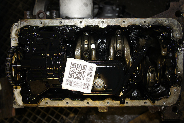 Фотография блока двигателя без поддона (коленвала) Peugeot RHT (DW10ATED4)