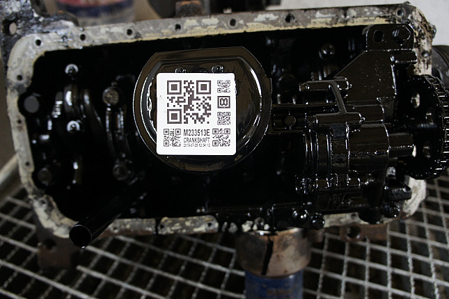 Фотография блока двигателя без поддона (коленвала) Citroen DHX (XUD9TF/BTF) + вакуумный насос