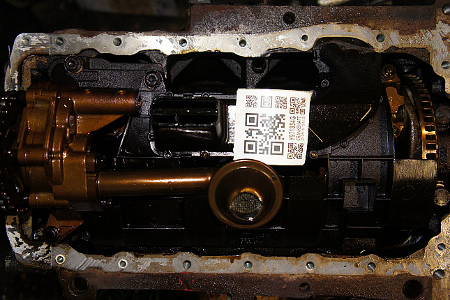 Фотография блока двигателя без поддона (коленвала) AUDI ANB