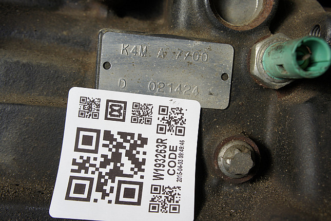 Номер двигателя и фотография площадки Renault K4M 700