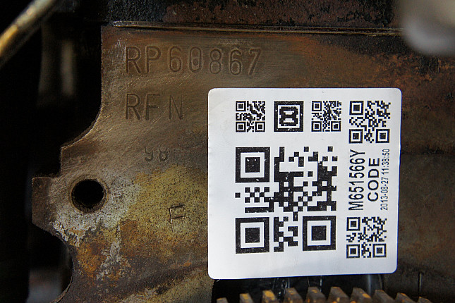 Номер двигателя и фотография площадки FORD RFN