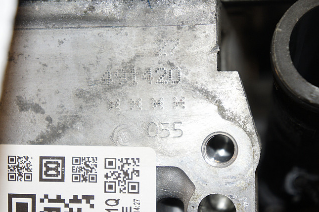 Номер двигателя и фотография площадки VW APE