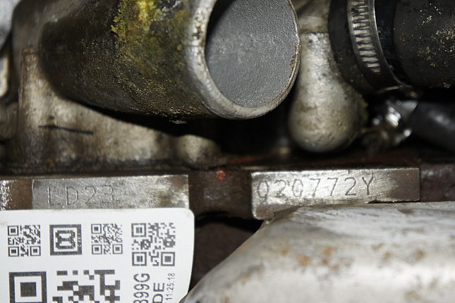 Номер двигателя и фотография площадки Nissan LD23 