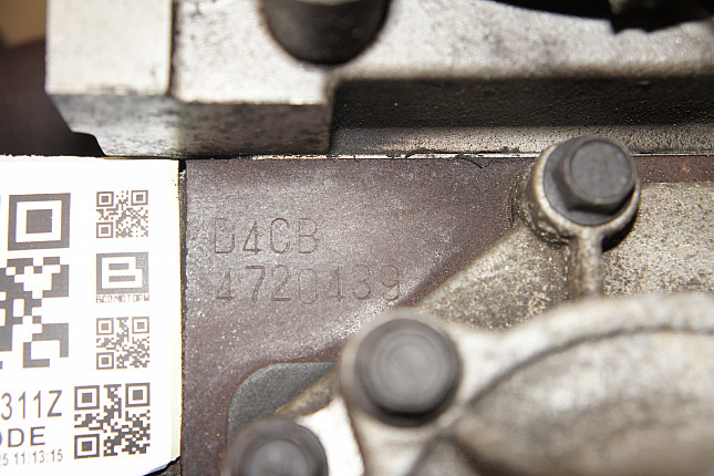 Номер двигателя и фотография площадки KIA D4CB