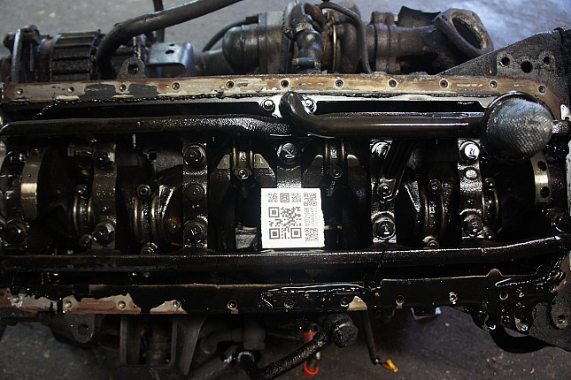 Фотография блока двигателя без поддона (коленвала) Nissan RD28T