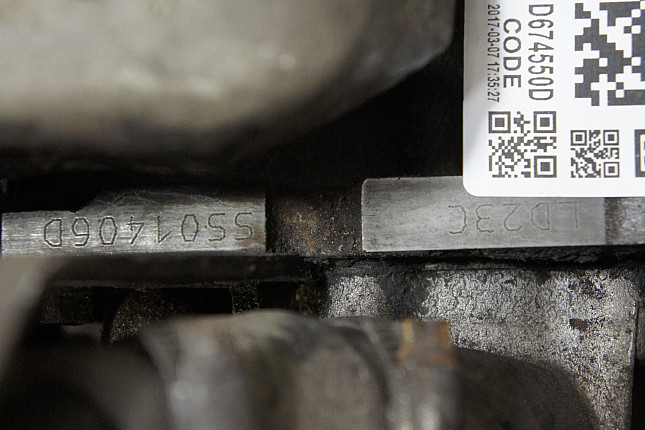 Номер двигателя и фотография площадки Nissan LD23 