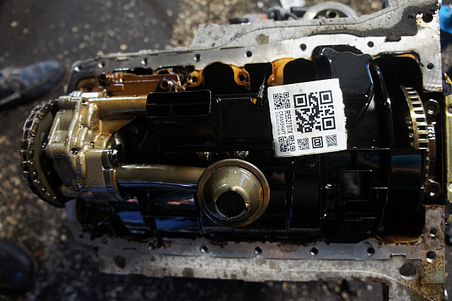 Фотография блока двигателя без поддона (коленвала) VW BSE