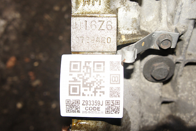 Номер двигателя и фотография площадки HONDA D16Z6