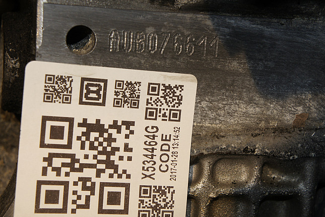 Номер двигателя и фотография площадки Skoda AUB