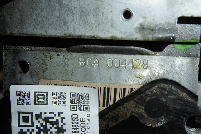 Номер двигателя и фотография площадки Skoda BCA