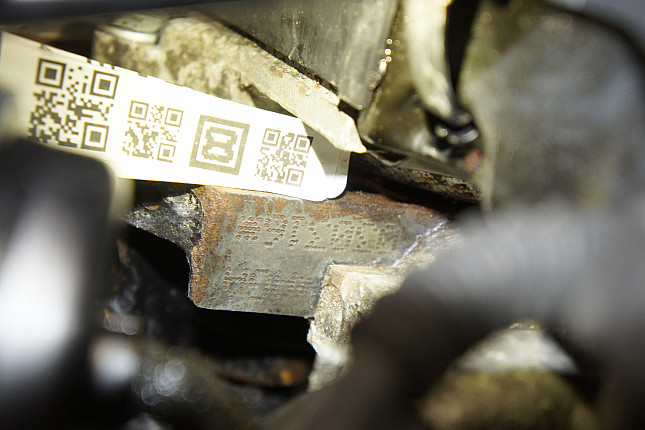 Номер двигателя и фотография площадки Audi AGA