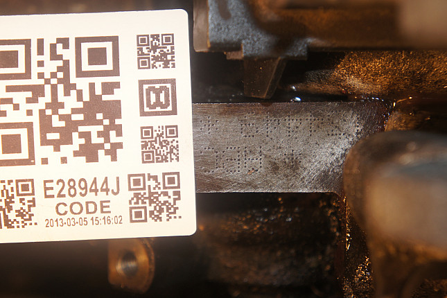 Номер двигателя и фотография площадки AUDI ABC