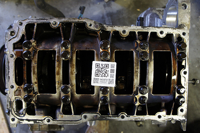 Фотография блока двигателя без поддона (коленвала) Opel Z 22 SE