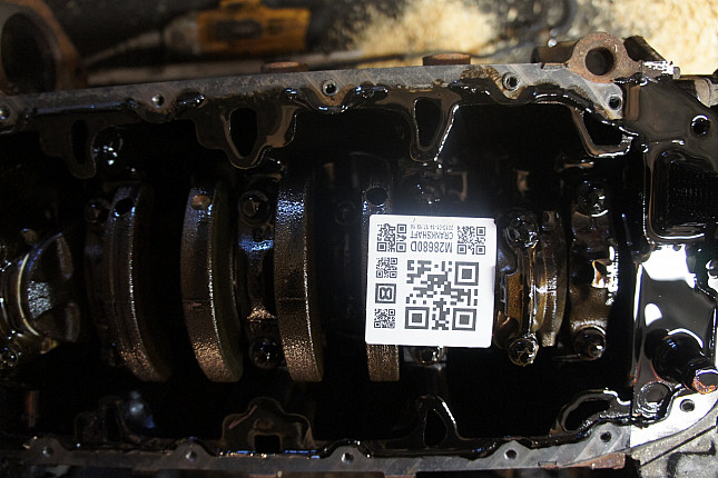 Фотография блока двигателя без поддона (коленвала) OPEL Z16XE1