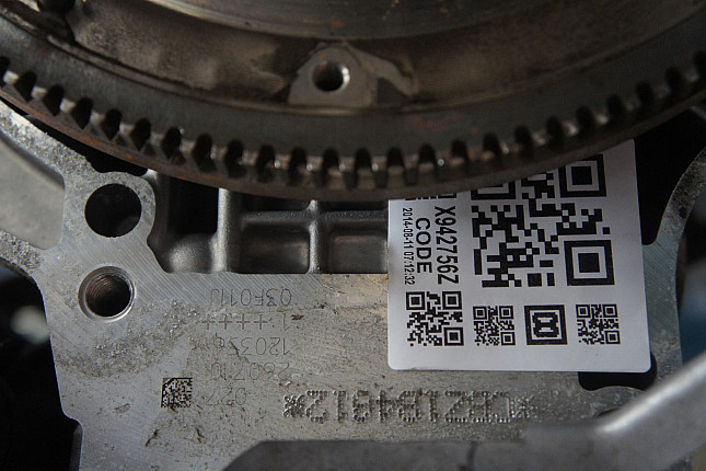 Номер двигателя и фотография площадки VW CBZ