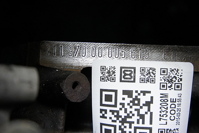 Номер двигателя и фотография площадки Mercedes M 111.970